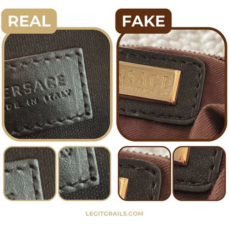 how to spot fake versace purse
